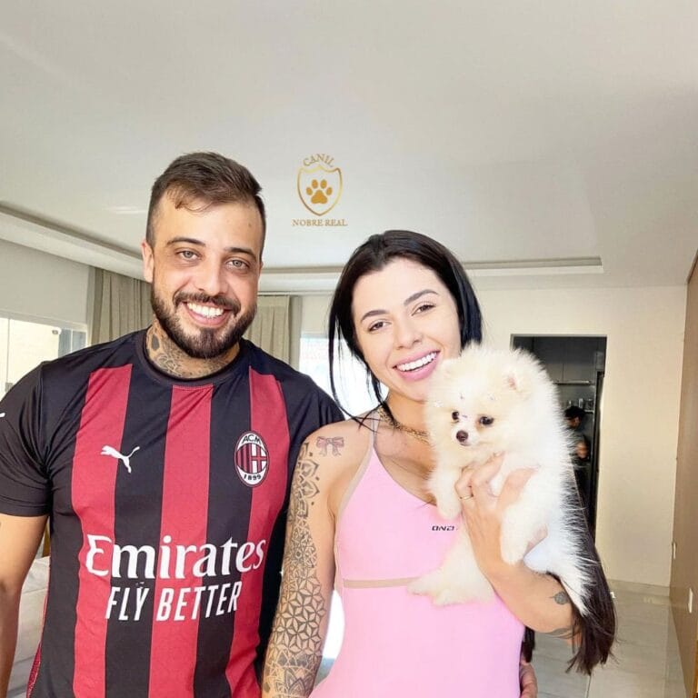 Nossos Clientes com sua Lulu da Pomerânia da Canil Nobre Real.