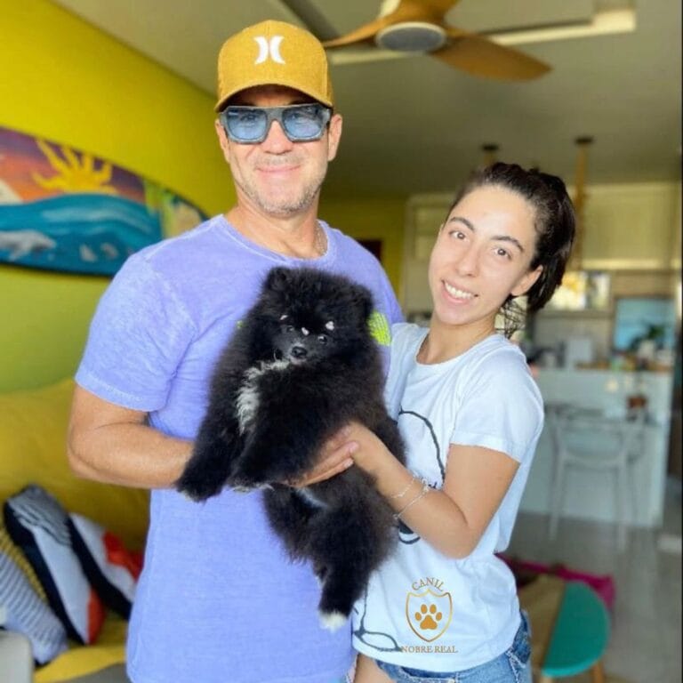 Clientes com Lulu da Pomerânia